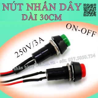 Nút nhấn phi 12 PBS11 dùng làm nút nguồn, nút đề, nút nhấn tín hiệu
