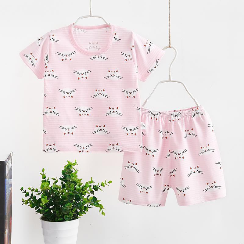 Đồ Bộ cộc tay cotton sợi tre Bé Trai, Bé Gái mềm mịn  8-23kg❤️Hàng Quảng Châu Cao Cấp, Bộ cộc tay cho bé