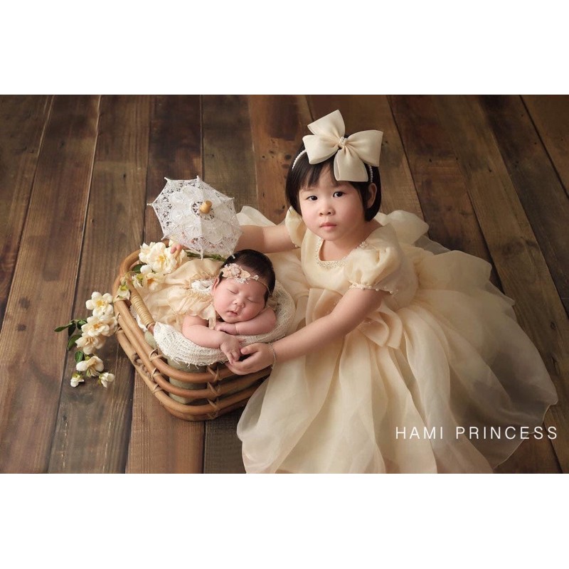 Váy Công Chúa Voan Hàn Cườm Dễ Thương Cho Bé HAMI PRINCESS ❤️ Tặng Kèm Phụ Kiện