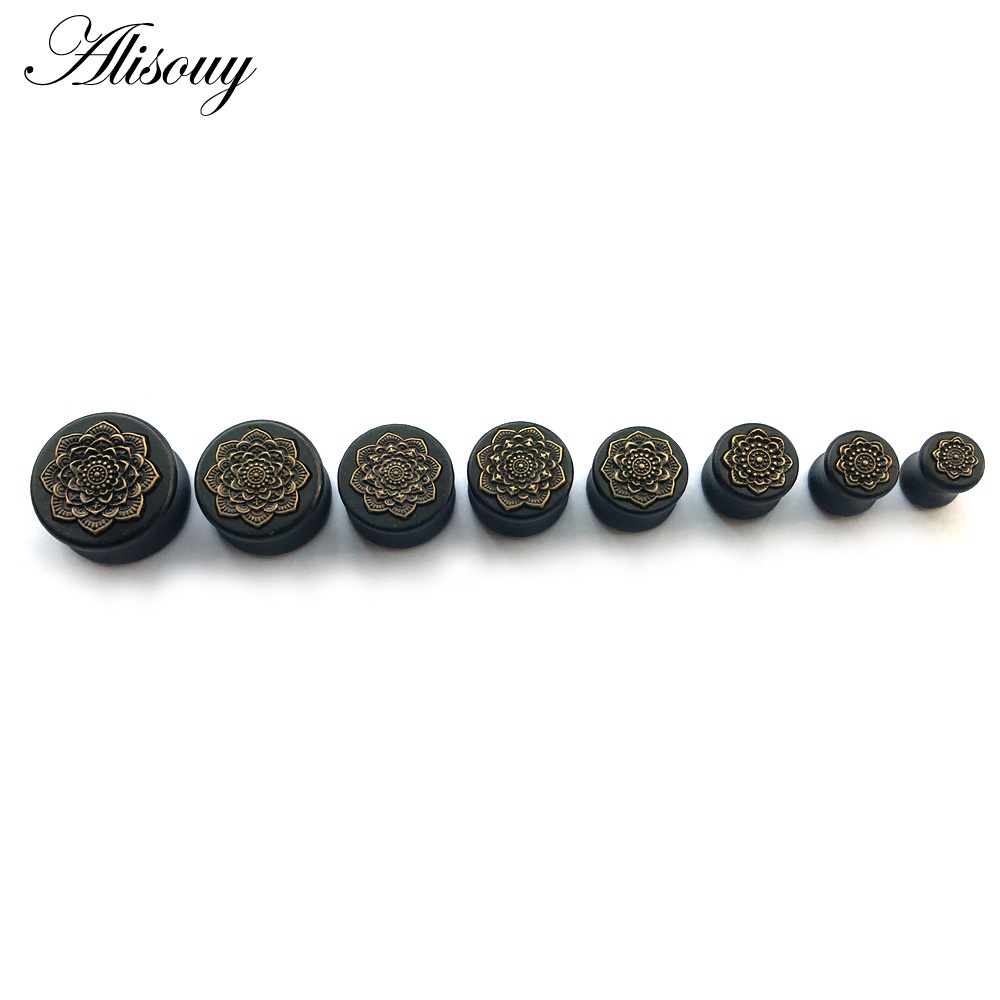 Bộ 2 Khuyên Nong Tai Bằng Gỗ Mới 10mm-25mm