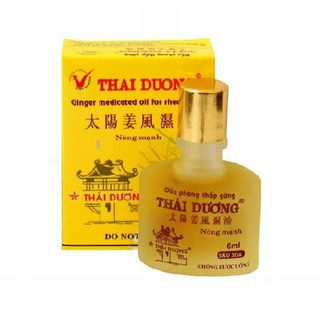 Dầu Phong Thấp Gừng Thái Dương  -Thông Kinh hoạt lạc 6ml
