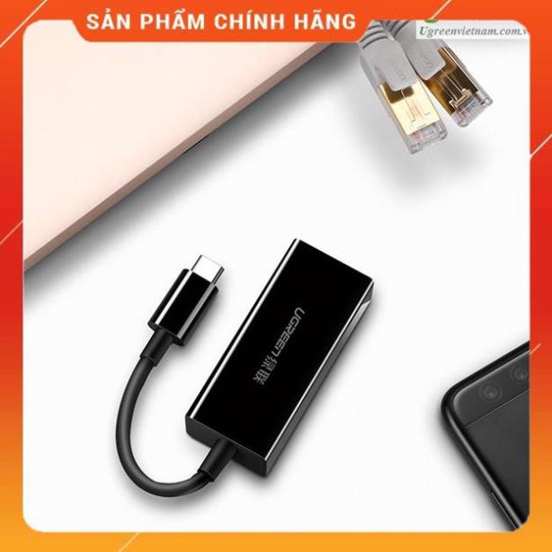 [CHÍNH HÃNG] Cáp chuyển đổi USB type C sang đầu mạng Ethernet RJ45 Gigabit UGREEN 50307 bảo hành 18 tháng