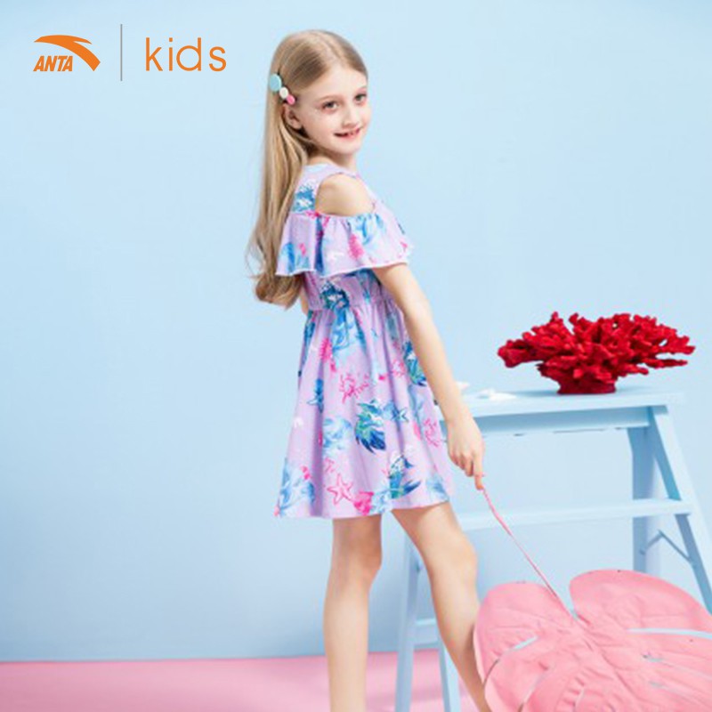 Váy liền bé gái Anta Kids sắc màu năng động 362027391-2