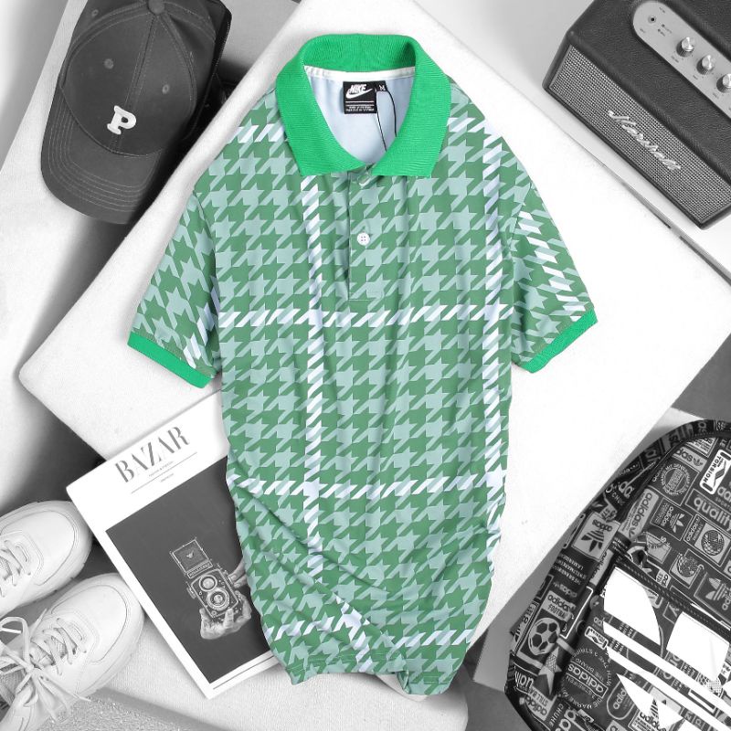 Video Áo thun nam polo big size 4XL cổ bẻ vải thun poly 2 da nhập dày mịn mát 4 chiều sọc carô đỏ cam xanh lá