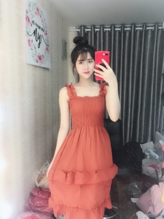 Đầm cánh tiên hai tầng