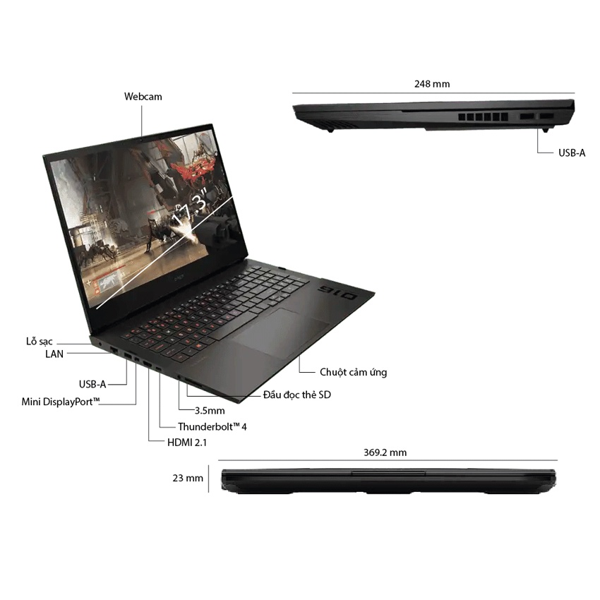 Laptop HP Gaming Omen 16-b0177TX (5Z9Q8PA)
