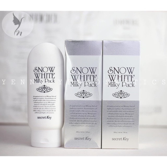 Kem dưỡng trắng Snow White Milky Pack Secret Key 200g