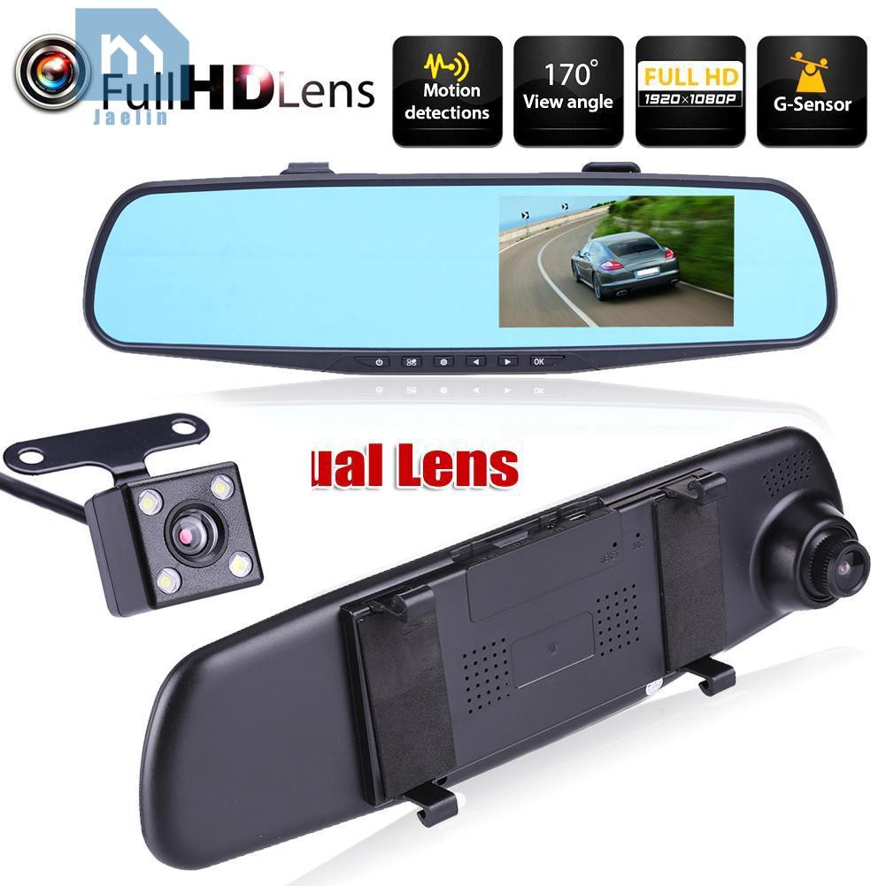 Gương Chiếu Hậu Tích Hợp Camera Hd 1080p 4.3 Inch Cho Xe Hơi