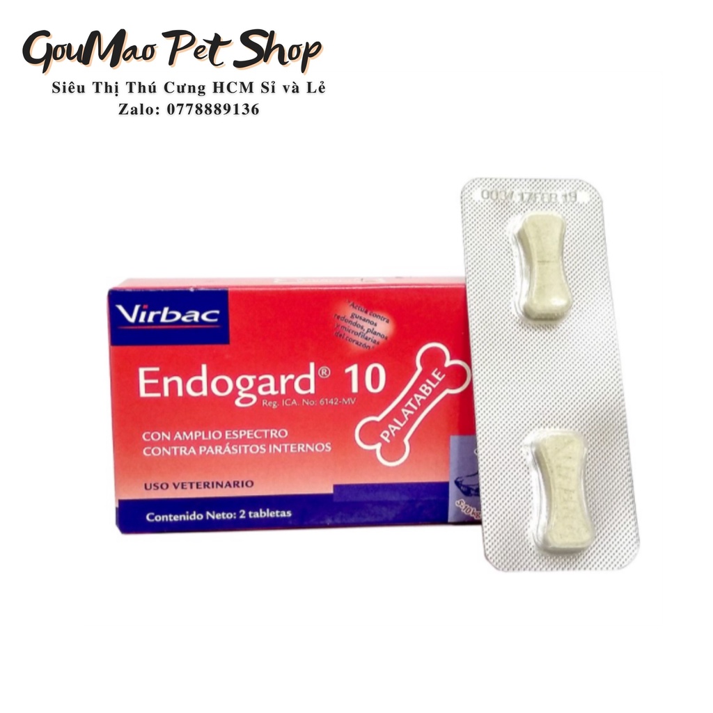 [Chính hãng] Viên nhai xổ giun Endogard 10 Virbac của Pháp