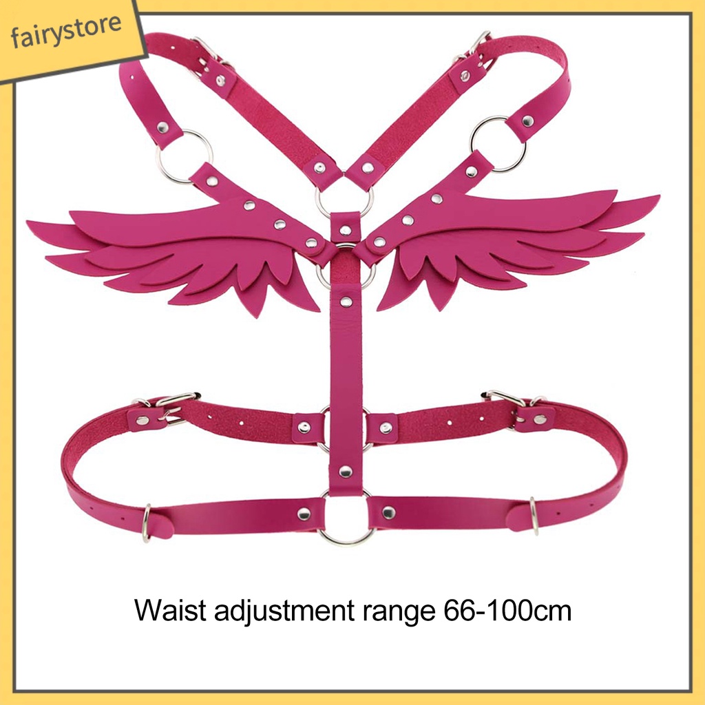 [Fairy] Dây Đeo Vai Giả Da Gắn Cánh Thiên Thần Có Thể Điều Chỉnh