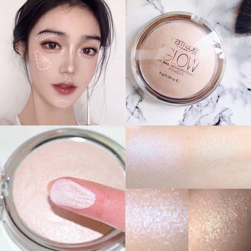 Phấn Highlight Catrice Tạo Khối Và Bắt Sáng High Glow Mineral Highlighting Powder Màu 010 Light Infusion - Khongcoson