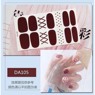Decal dán móng tay chống thấm nước da105-108