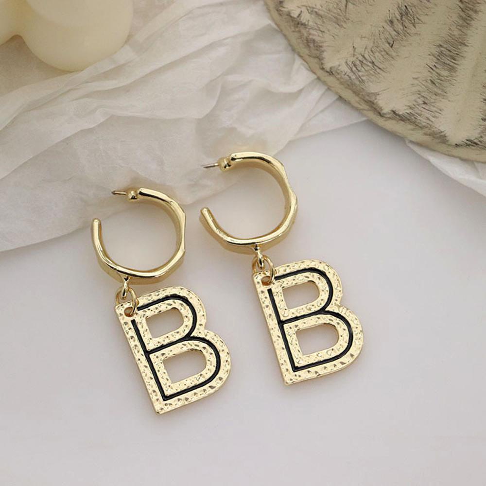 SOMEDAYZL Hoa Tai Dáng Dài Hình Chữ B Thời Trang Cho Nữ