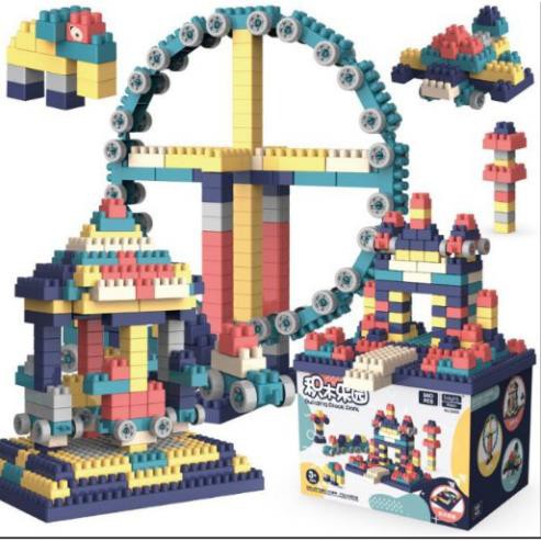 Bộ lego lắp ráp 520 chi tiết - Đồ chơi lắp ghép phát triển trẻ trí tuệ