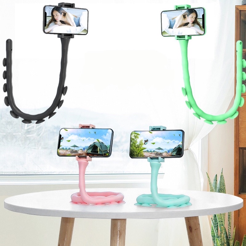 Kẹp điện thoại kiểu dáng con sâu - Giá Đỡ Kẹp Điện Thoại Đáng Yêu Có Mút Dính Tạo Hình Siêu Kute (tuyển sỉ).