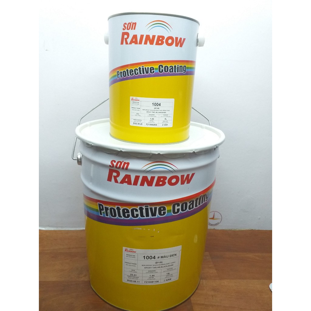 Sơn Rainbow Epoxy Nhựa Đường mới 1004_ bộ 18L