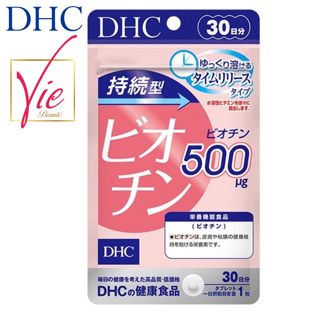 Viên Uống Biotin DHC Sustained Release Biotin Nhật Bản giảm rụng tóc, đẹp da (30 ngày)