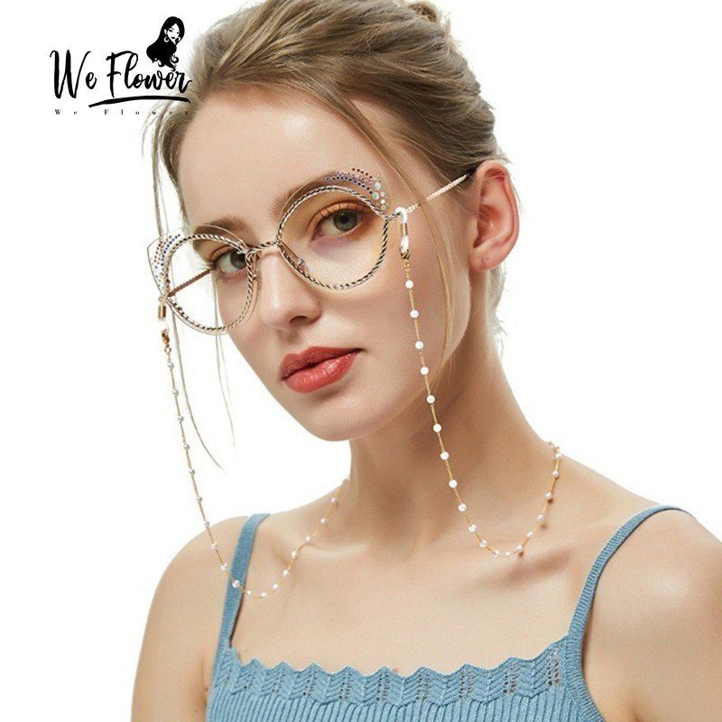 Dây đeo kính/ khẩu trang (Dài 80cm) - Mẫu Bi Trong Suốt