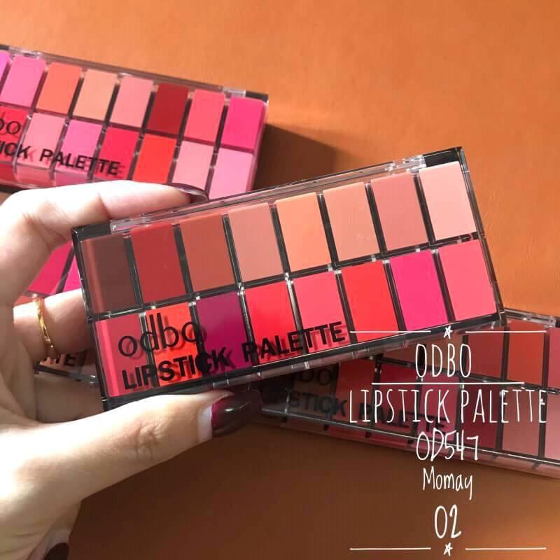 SET SON 16 Ô ODBO LIPSTICK PALETTE (OD547)