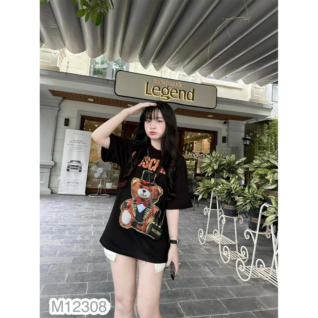 Áo Thun Nam Nữ MOSCHINO Họa Tiết Gấu Siêu Đỉnh - Áo Phông MOSCHINO Dành Cho Nam Nữ
