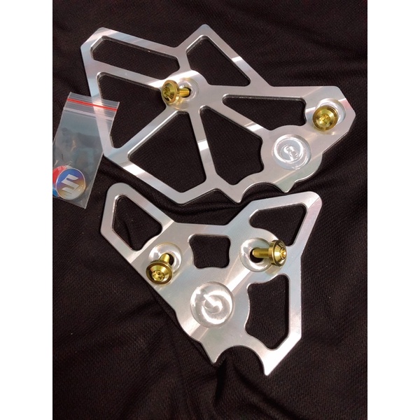 Cặp nẹp sườn nhôm 7075 cnc nguyên khối sáng bóng tặng ốc titan gr5 lắp raider satria fi cực đẹp