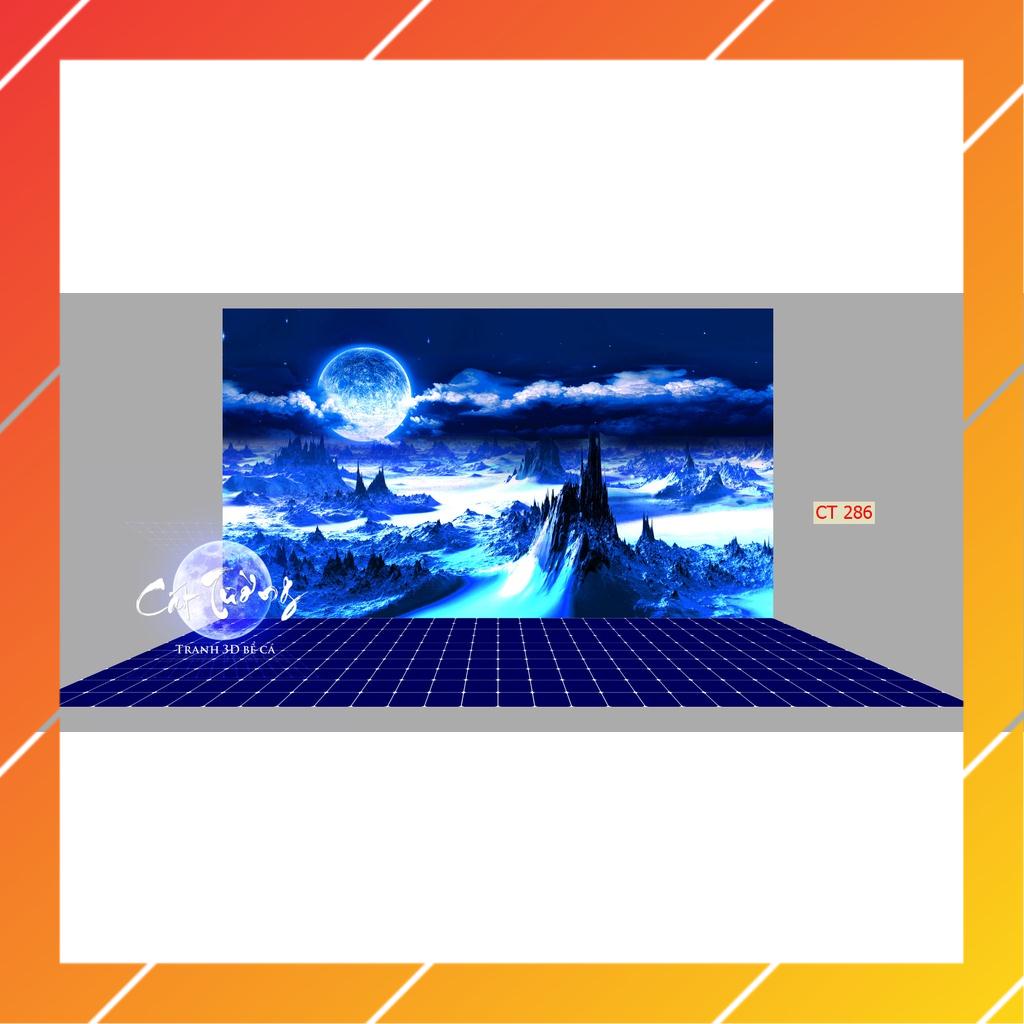 Tranh 3d dán bể cá thủy sinh (Tranh lưng)