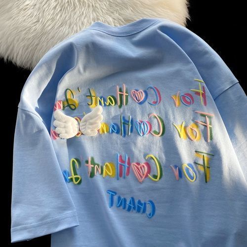 Áo Thun Cotton Ngắn Tay Dáng Rộng Phong Cách Mới Cho Nữ
