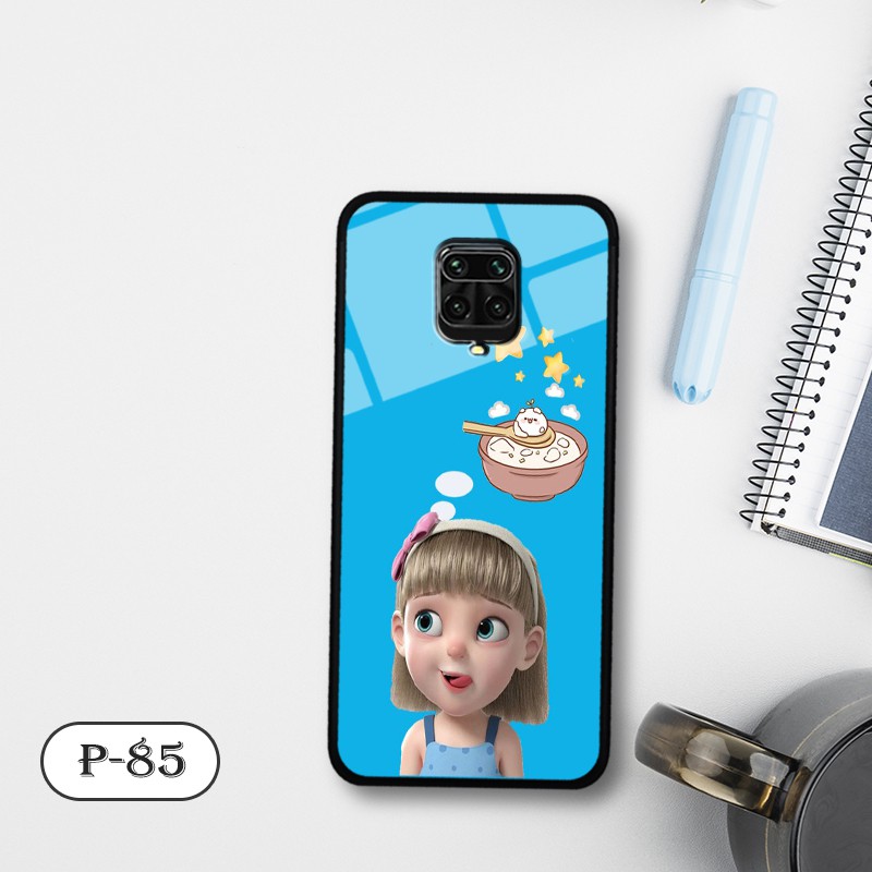 Ốp lưng kính 3D Xiaomi Redmi Note 9S/ Note 9 Pro- hình cute