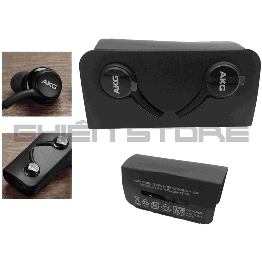 Tai Nghe Samsung AKG 3.5mm  Cao Cấp Galaxy S10 Samsung S10 Plus AKG. Full Box Có Mã Quét QR Kèm Hộp