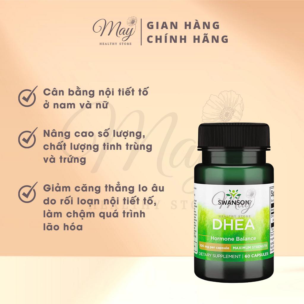 Viên Uống Swanson DHEA 100mg Tăng Cường Sức Khỏe Sinh Lý Nam Và Nữ