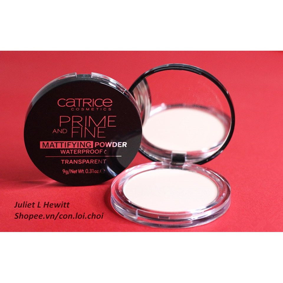 Phấn phủ Catrice Prime And Fine Mattifying Powder Waterproof