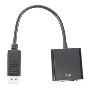 Giắc chuyển đổi màu đen Displayport DP đực sang VGA cái