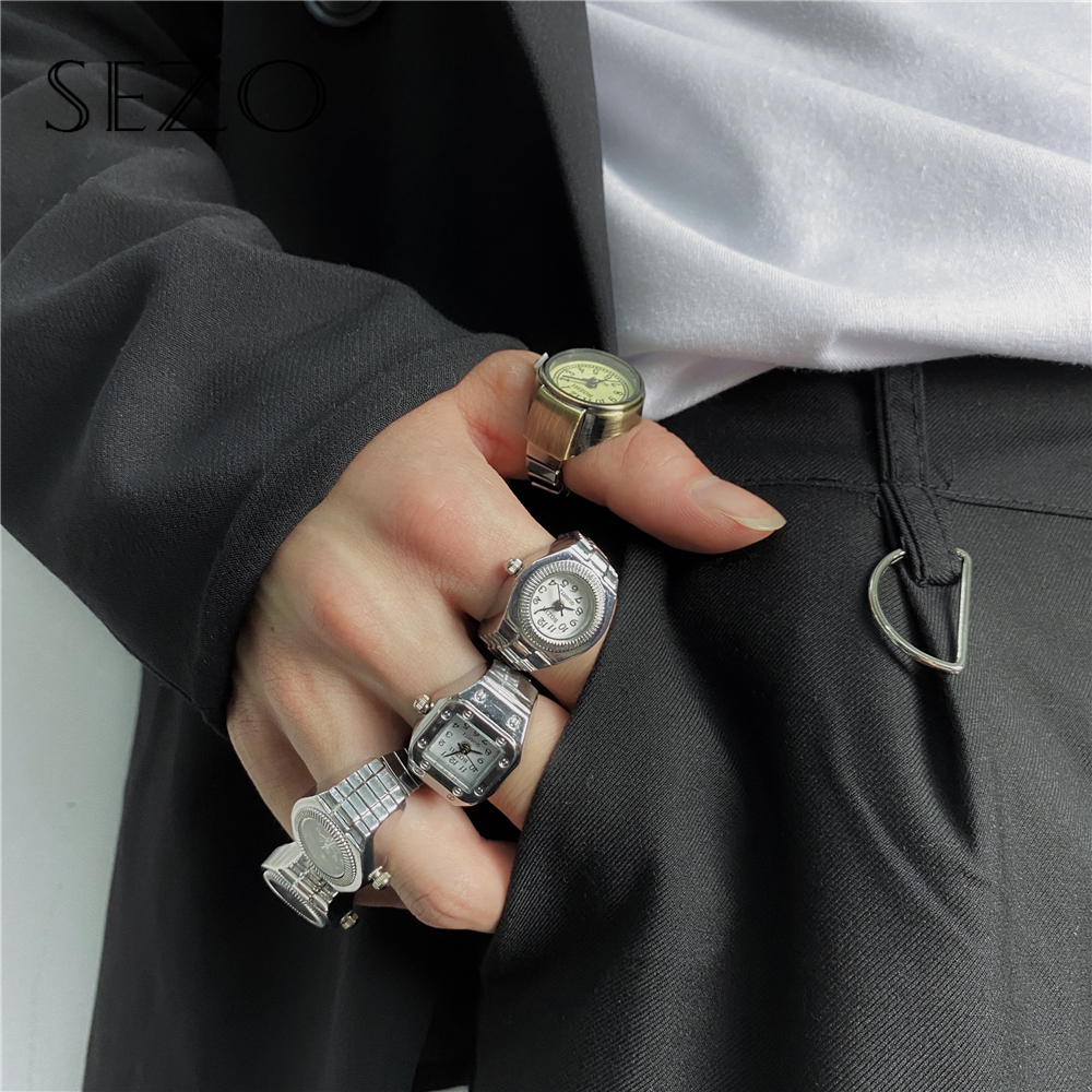 SEZO Korea Ladies Fashion Accessories Retro Personality Ring Ring Bell Hip Hop Jewelry
