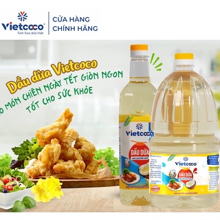 Dầu Dừa Chiên Xào ( Cooking oil ) Vietcoco 1 Lít - 2 Lít