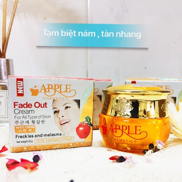Kem apple trắng da