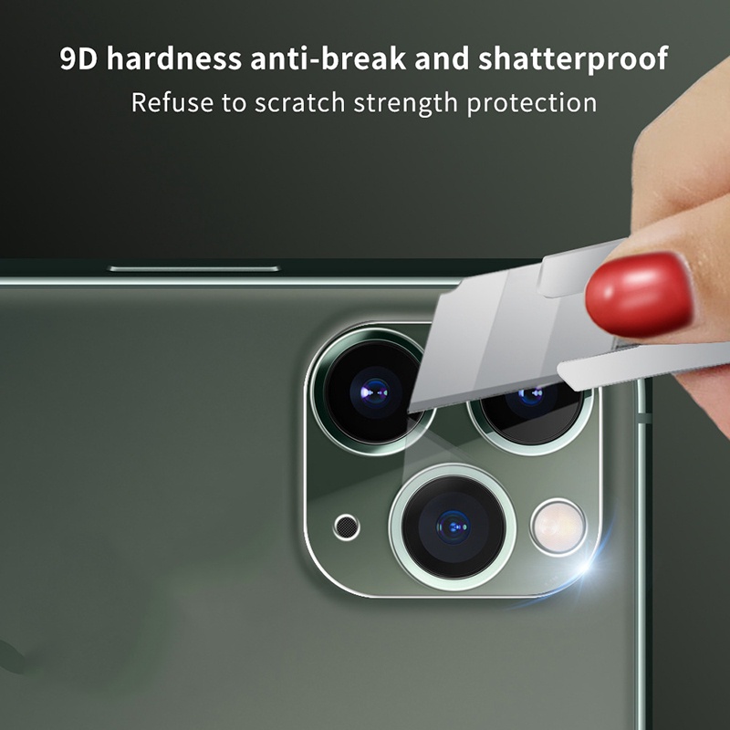 Khung Bảo Vệ camera 3D Cho iPhone 12 11 pro Max iPhone 11