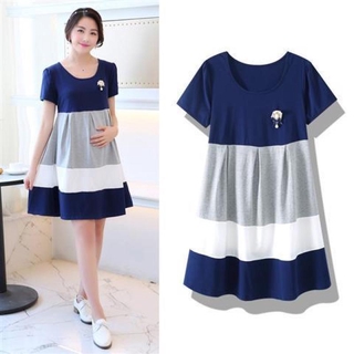 Đầm Bầu Kẻ Sọc Thời Trang