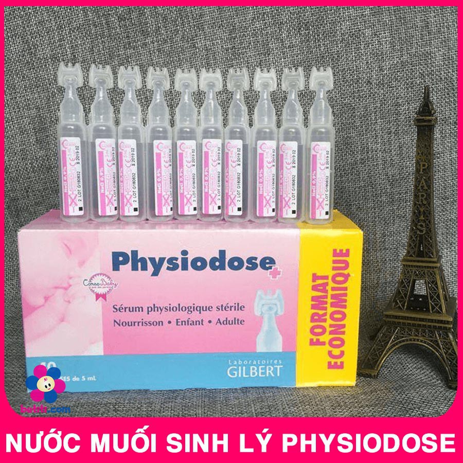 Nước Muối Sinh Lý Physiodose (Bán Lẻ Vỉ 5 Ống)