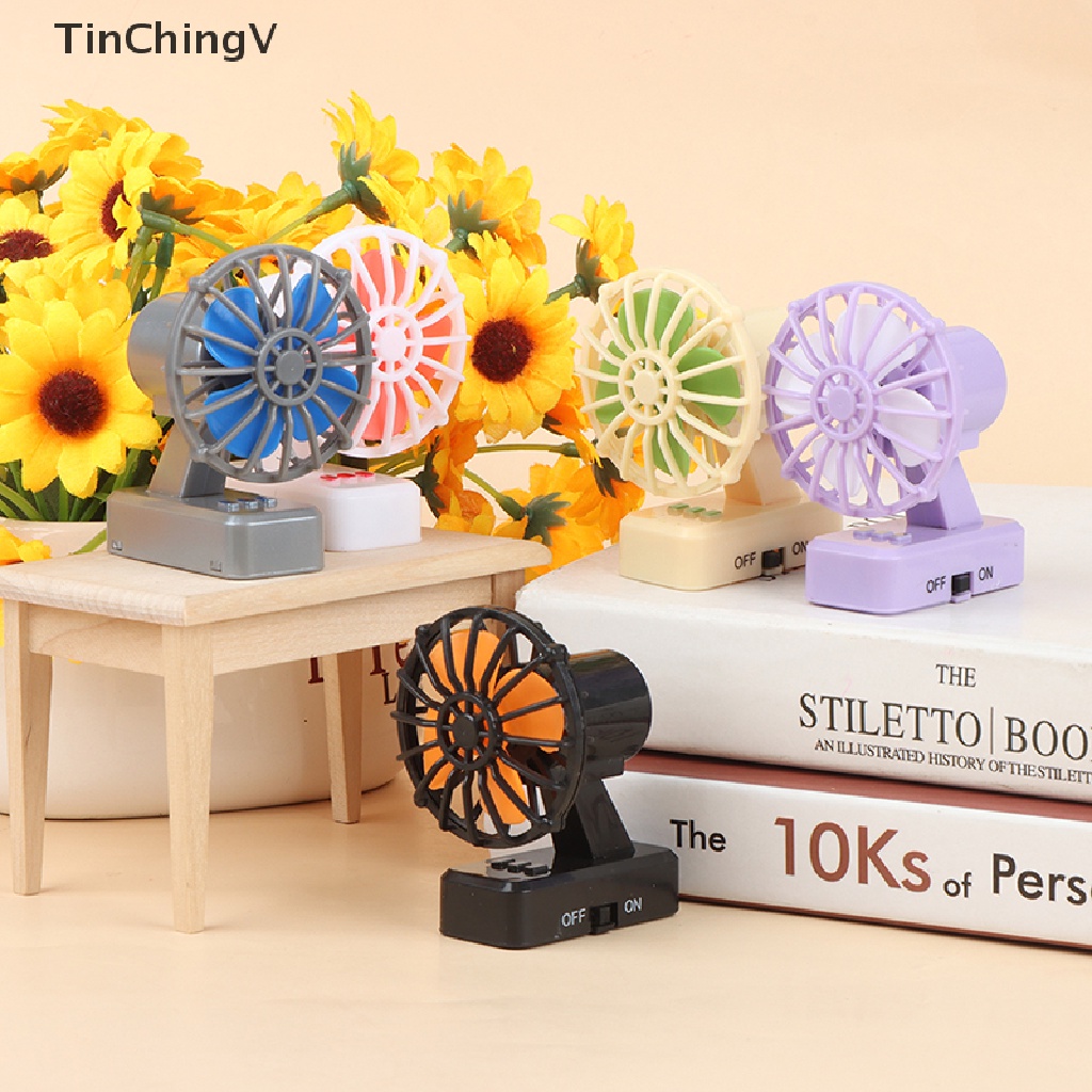 Quạt Điện Mini Để Bàn Trang Trí Nhà Búp Bê Tỉ Lệ 1: 12