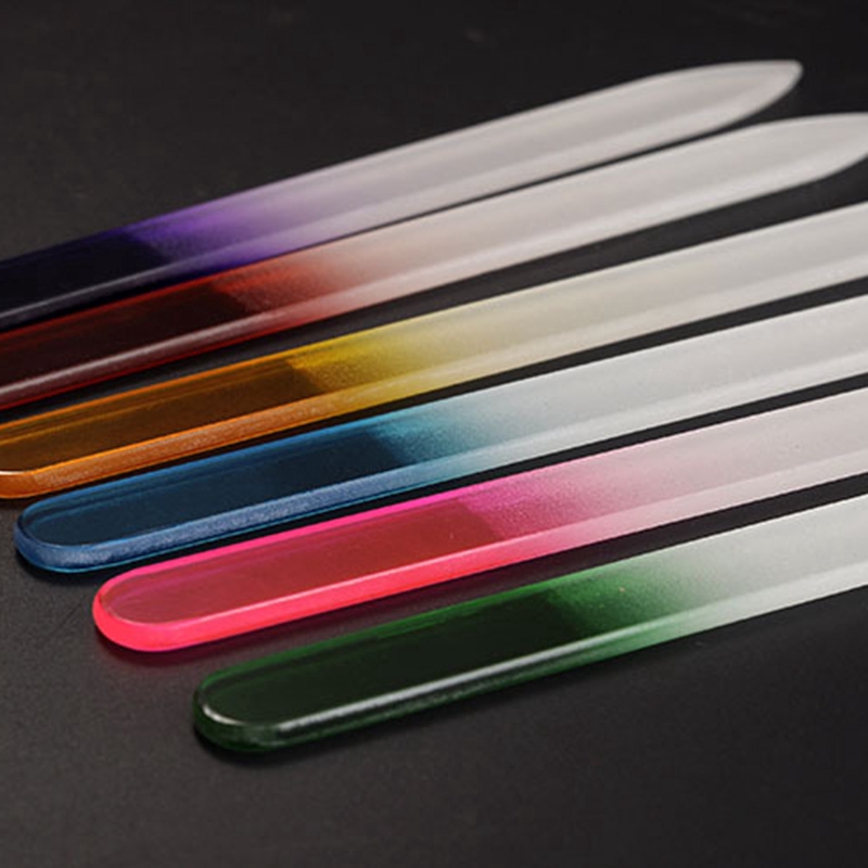Set 6 Dũa Móng Tay Thủy Tinh 9cm