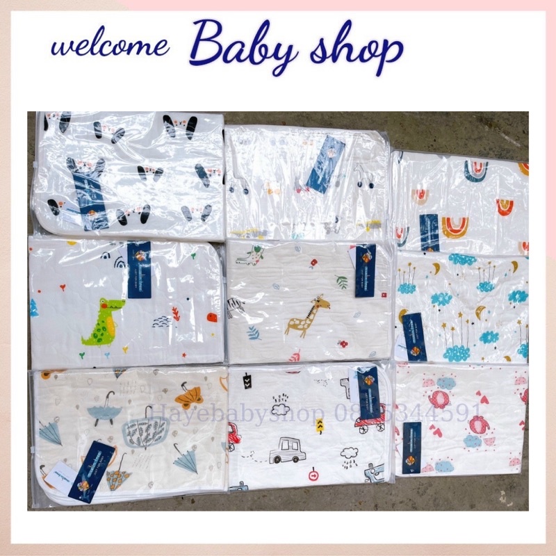 Lót chống thấm muslin mềm thoáng 50x70cm [ hayebabyshop]