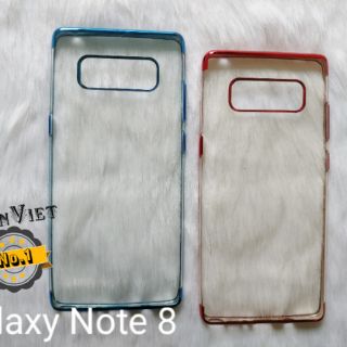 Ốp lưng trong suốt viền màu Samsung Galaxy Note 8