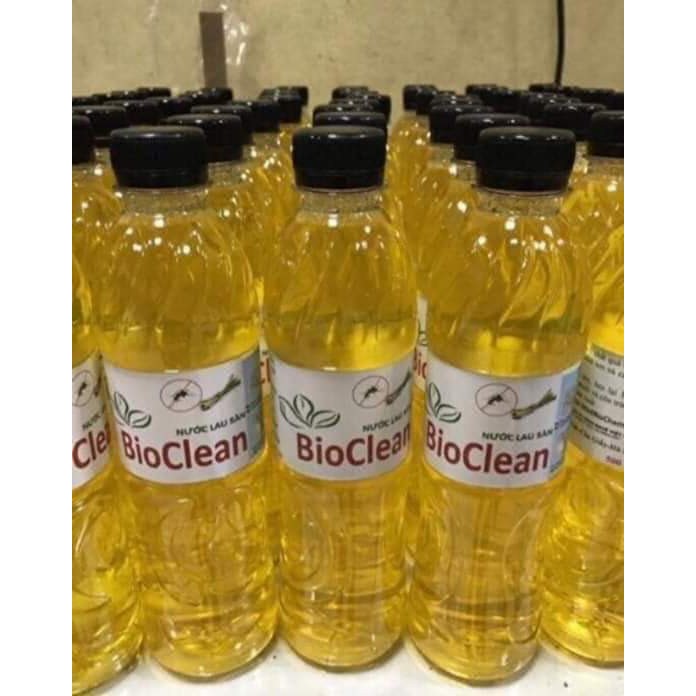 Nước lau sàn hữu cơ Bioclean 500ml hương tinh dầu sả chanh đuổi muỗi