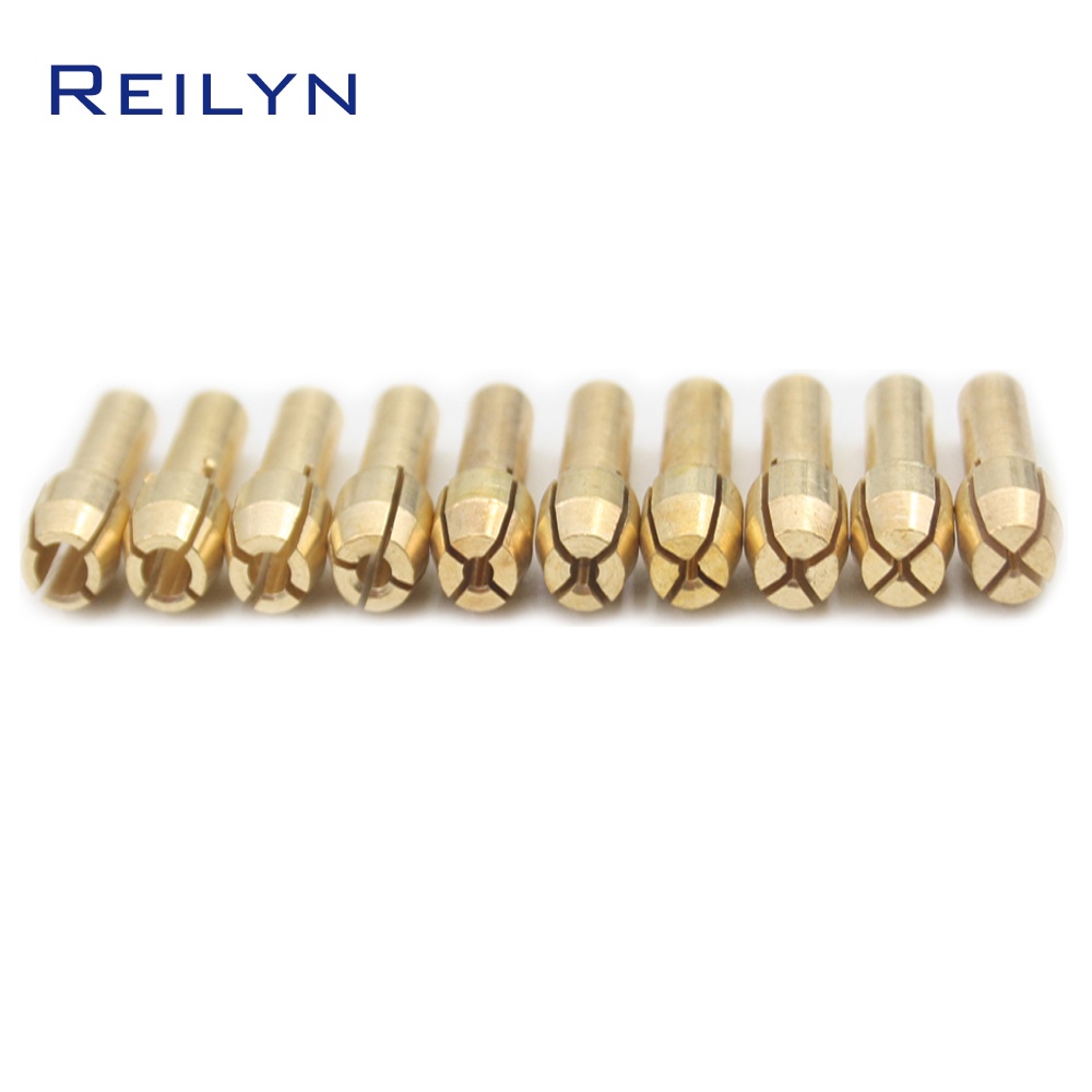 1 Cặp Đầu Kẹp Mũi Khoan 3mm M8 Bằng Đồng Thau Cho Máy In dremel