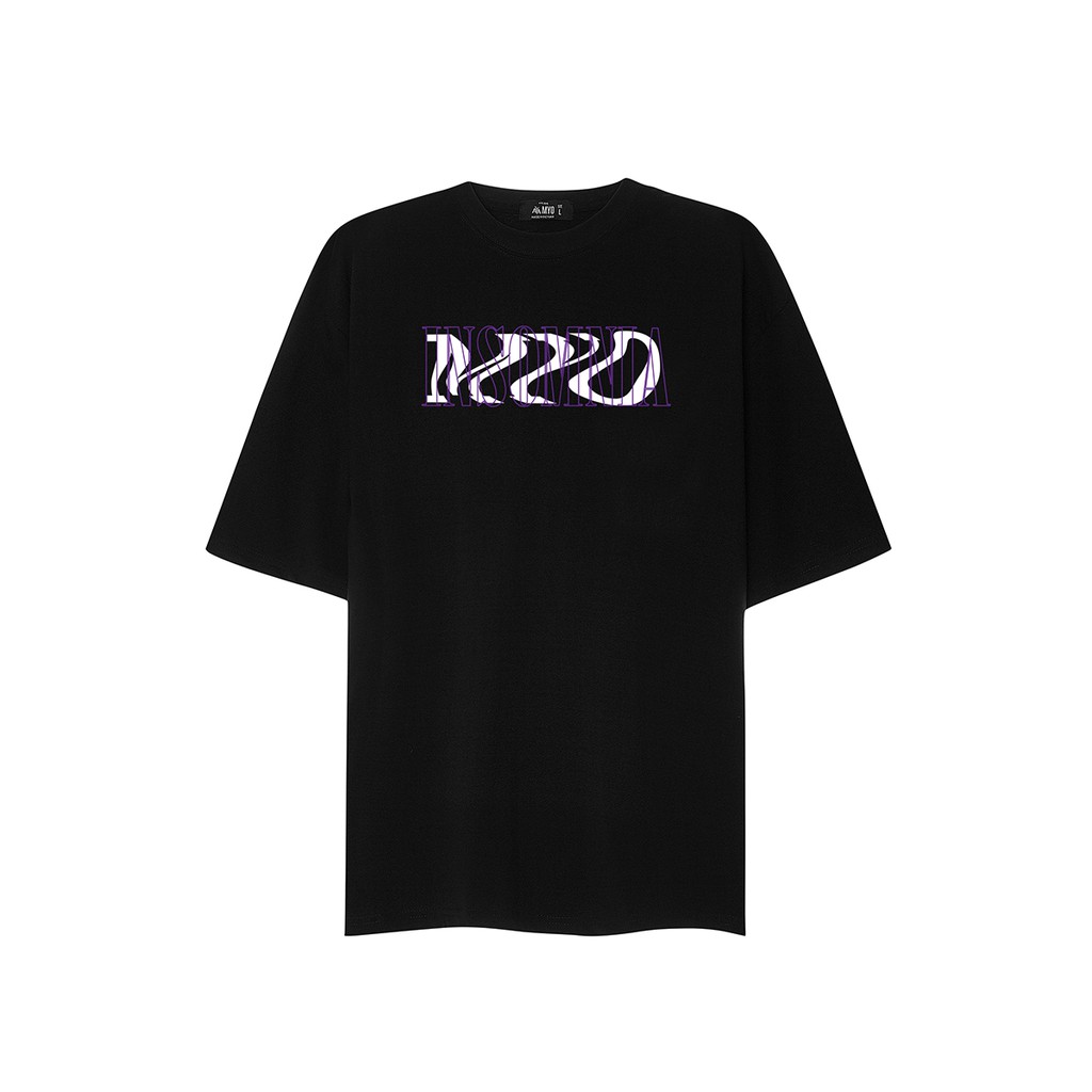 Áo Thun Unisex MYO Vải Cotton In Hình Insomania Đen