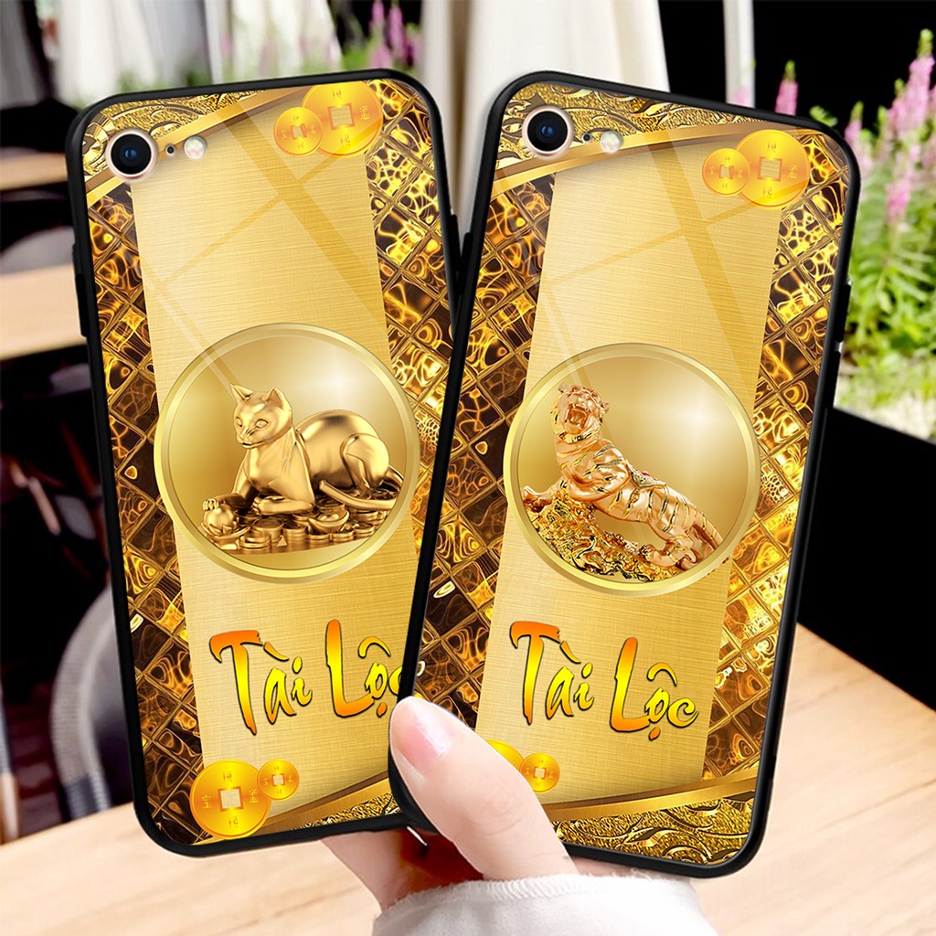 Ốp lưng KÍNH iphone 5 /5S/ 6 /6S/  6 PLUS  in hình 3D 12 CON GIÁP -TÀI LỘC-PHÚ QUÝ -SIÊU ĐẸP