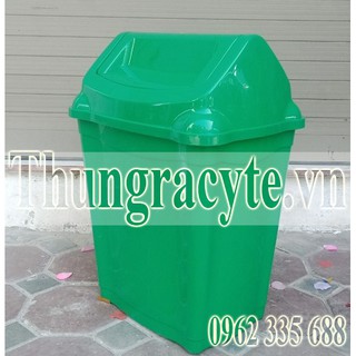 Thùng rác nhựa 45L nắp bập bênh