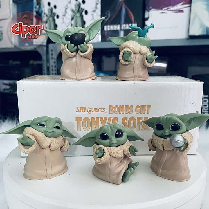 Bộ 5 mô hình Yoda Chibi trong Star Wars - Figure Action Yoda