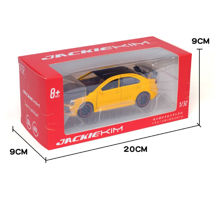 Đồ chơi mô hình xe ô tô Mitsubishi Lancer Evolution 9 xe bằng kim loại có đèn và âm thanh động cơ
