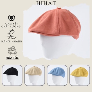 Mũ beret nón beret phong cách mùa hè, nón cá tính cho chuyến du lịch - màu đỏ cam MV617do